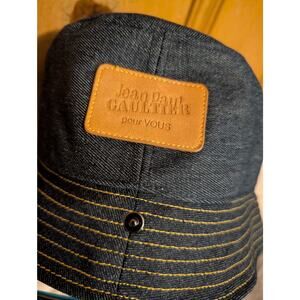 Jean Paul Gaultier Raw Denim Bucket Hat Waterproof Lining